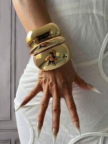 3 buc brățări vintage cu manșetă, brățări aurii, brățări late, brățară groasă cu farmec, set de brățări, brățară lată, stil punk gros, luxos și unic pentru ea, pentru decor zilnic, petrecere, banchet