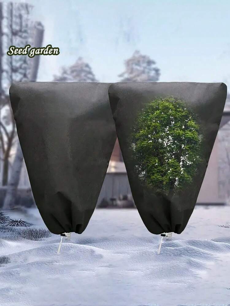 Vỏ bảo vệ cây trồng khỏi sương giá, có dây rút đảm bảo vừa vặn an toàn, thích hợp cho cây trồng ngoài trời, cây trồng trong chậu, cây bụi, dụng cụ làm vườn và chăm sóc bãi cỏ, chất liệu vải bền - Nhiều màu - Xem 1