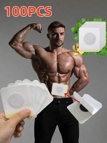 100/63/10pcs Adhesive Patches Suitable For Abdomen And Shoulder, Applicable To All Light Skin Tones. They Are Deep Tissue Firming Light Skin Care Strips Made Of Universal Breathable Non-Woven Fabric, Suitable For Both Men And Women