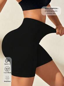 3 SEAMLESS RIBBED SHORTS KIT – HIGH COMPRESSION - Pto/ Brown/ Blue - View 3