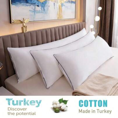 CNZB-1 Piece Hotel Quality Long White Body Pillow For Couples/Home Decor, Bedding, 50*90 Cm, 50*150 Cm