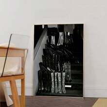 1/3 件时尚别致墙壁艺术画 Y2k 印刷帆布画亲吻嘴唇海报黑白美学少女装饰适用于卧室、客厅或宿舍房间装饰礼物无框 - 彩色 - 查看 4