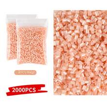 2000 piezas Súper paquete grande de cuentas - Cuentas pequeñas de 2.6 mm, adecuadas para manualidades DIY, cumpleaños, San Valentín, Halloween, decoraciones de fiesta - Compatibles con Perler, cuentas de fusión, hacer slime - Cuentas a granel para manualidades DIY, regalos de fiesta de cumpleaños, proyectos escolares - Cuentas para hacer joyería, materiales para hacer pulseras, kit para hacer pulseras, suministros para hacer joyería, cuentas para hacer pulseras, accesorios para hacer joyería