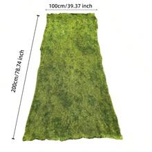 1pc Realistic Moss Grass Carpet, Artificial Turf Fabric, All-Season Synthetic Moss Mat, Bionic Landscaping Mat, Fake Moss Lawn Carpet, Artificial Moss Grass Carpet, Non-Shedding Landscaping Mat - Forest Green - View 7