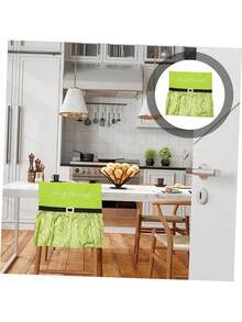 1 Piece Of Sequined Fabric Dining Chair Sofa Back Cover, Size 50 * 50 Cm, Suitable For Most Armless Chairs, Kitchen Holiday Decoration Chair Covers, Christmas Atmosphere Restaurant Kitchen Banquet Hall Bedroom Office Living Room Dormitory Home Decoration Party Decoration Supplies, Detachable And Washable