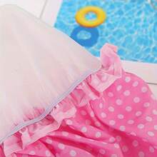 3-Pack Double-Layer High Quality Shower Caps With Floral & Polka Dot Print - Chiffon Outer & High Quality Lining, Stylish Bath Accessories For Women & Men, Wet Environment Gear| Elegant Shower Cap| Secure Fit Cap, Shower Accessories - 3個 - 查看 7