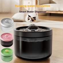 Fuente de agua automática para mascotas con alimentación USB de 1800ml, tazón de agua para gatos y perros con filtro, ventana de nivel de agua, fácil de limpiar, dispensador de agua para gatos de interior - Multicolor - Ver 11