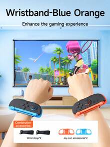 Jemdo 22-In-1 Sports Accessories Kit For Nintendo Switch/Switch 2/Switch OLED, Includes Tennis Racket, Golf Club, Sword, Leg/Wrist Strap, Boxing Grip, Lanyard, Racing Wheel, Best Gift Compatible With Switch Gamers - Multicolor - View 16