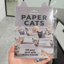 50件套DIY纸猫套装，趣味3D纸狗、猫和恐龙模型，装饰纸艺套装 - 折纸乐趣，有趣的3D纸猫狗模型，创意手工活动，折叠你自己的纸猫形状 - 适合初学者，易于组装的3D猫工艺品 - 生日和圣诞节的完美礼物，享受手工乐趣 - 桌面装饰和送给爱猫人士的礼物，创意消遣，手工装饰品，装饰纸艺