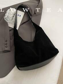 low tea Túi đeo vai vải da lộn 2 chiếc dành cho nữ, Túi tote cổ điển thường ngày dung tích lớn có nhiều ngăn, Khóa từ, Dây đeo vai có thể điều chỉnh, Thích hợp cho du lịch, mua sắm, hẹn hò, quà tặng cho phụ nữ, thanh thiếu niên, sinh viên đại học, người mới bắt đầu và nhân viên văn phòng, Thích hợp cho văn phòng, trường học, công việc, kinh doanh, đi làm, ngoài trời, du lịch, đi bộ đường dài - màu đen - Xem 9