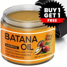 买一送一！4.3盎司巴塔纳护发油，纯正洪都拉斯巴塔纳果提取物植物油，有助于强健发根，消除分叉，持久抗毛躁，轻盈不油腻配方，滋养秀发，改善卷度，令秀发更浓密、更强韧、更健康。男女通用 - 120g/4.3oz - 查看 12