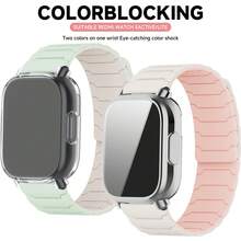 2 件 TPU 外壳 + 硅胶表带 兼容小米 Redmi Watch 5 Active 磁性表带全覆盖保险杠 适用于 Redmi Watch 5 Active 外壳手链 - Redmi Watch 5Active - 查看 11