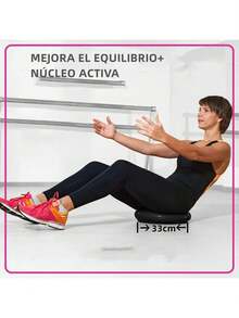 Cojín De Equilibrio De Estabilidad Al Aire Inflado, Core Balance Disc Trainer, Disco De Estabilidad Para Estado Físico Y La Estabilidad, Balancin Disc Para Ejercicio De Terapia Física Con Bomba - Gris - Ver 8