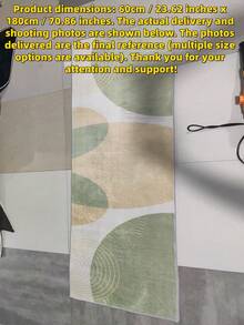 1pc Vintage Bohemian Style Indoor Hallway Carpet, Kitchen Mat | Machine Washable Rug Suitable For Kitchen, Dining Room, Hallway, Bedroom And Outdoor Areas - Multicolor - View 6