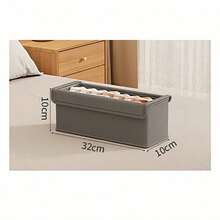 Large Capacity Storage Basket: A Sturdy And Durable Fabric Storage Box Suitable For Organizing Clothes. It Is Equipped With A Transparent Observation Window And Adopts A Foldable Design For Easy Storage. Available In Beige And Gray Colors, It Combines Clothing Organization, Storage, Foldable Storage, And Storage With An Observation Window, Making It A Great Helper For Your Clothing Storage Needs.