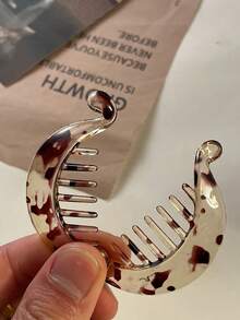 2/1件树脂香蕉发梳圆针马尾发圈小香蕉发梳鱼尾侧梳圆马尾发圈女士女孩发饰，旅行，美发用品，女士圣诞袜填充物，女士圣诞袜礼物，礼物，圣诞袜填充物，礼物，礼物，成人圣诞袜填充物，成人圣诞袜填充物，美发用品，圣诞袜填充物，成人发饰，女士礼物创意，美容圣诞袜填充物