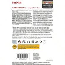 SanDisk 32GB Extreme CompactFlash Memory Card SDCFXSB032GG46Black Gold Red