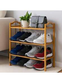 3-Tier Multipurpose Bamboo Shoe Rack - 鏽棕色 - 查看 8