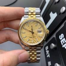 Factory Low Price Cross-Border Foreign Trade Laojia Log Watch Men's Watch Fully Automatic Mechanical Watch Mechanical Watch Stainless Steel Band Waterproof Watch Men - Platinum Steel  1 - View 14
