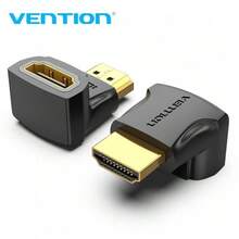 Adattatore HDMI Vention 4K 90º AIOB0/ HDMI maschio - HDMI femmina - nero - Visualizzare 1
