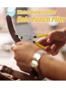 1 outil universel de poinçonnage de ceinture à main, poinçon , outil de DIY , convient pour les ceintures, lacets, bracelets de montre. Cadeau de la Saint-Valentin pour hommes, cadeau de mariage de la Saint-Valentin, cadeau d'anniversaire, cadeau de Noël, pinces, outils