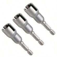 Butterfly Bolt Socket Wrench 6.35mm Hex Shank Socket Adapter Nut For Power Tool Slotted Electric Screwdriver Dropshipping, Tools For Men - Black - View 8