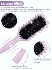 Lockendefinierender Haarbürste, 2025 Blitz Wildschweinborsten Stylingbürste für lockiges Haar, Formen & Definieren von Locken für Frauen, Haarbürste, Slick Back Bürste, Stylingbürste, Lockenbürste, Edgebürste, Haarkamm, Haarbürste Set, Kamm für Locken, Entwirrbürste, Haarbürste für Frauen, Haar, Reise, Haarpflege, Haartools, Harzeug, Friseur, Friseurzubehör, Friseursalon, Friseurausrüstung