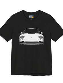 911 Shirt W 993 Front End Silhouette  911 TShirt For Model Years 1995 1996 1997 1998  Car Lover Gift T Shirt Pcar Graphic Tee - 款式20 - 查看 1