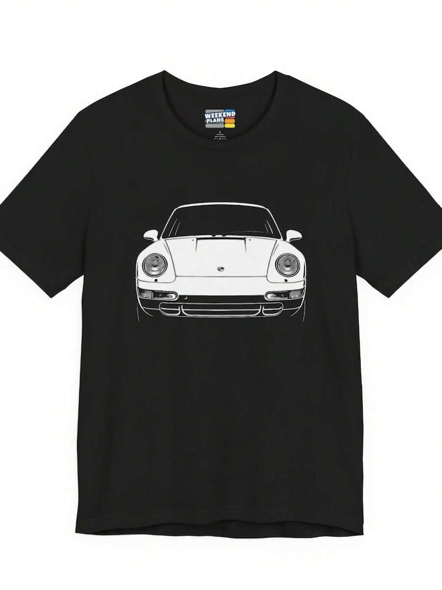 911 Shirt W 993 Front End Silhouette 911 TShirt For Model Years 1995 1996 1997 1998 Car Lover Gift T Shirt Pcar Graphic Tee - 款式20 - 查看 1