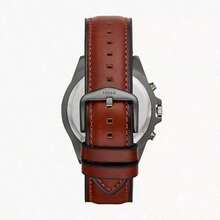 Fossil Men's Dress Watch, Garrett Brown Dial Chronograph Leather Strap Business Casual Watch Gift For Men FS5770,FS5867