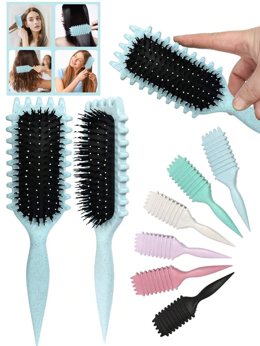 2035-brushes Lược uốn tóc, được thiết kế để tạo kiểu tóc xoăn cho cả nam và nữ, giúp giảm hiện tượng tóc bị kéo giật.