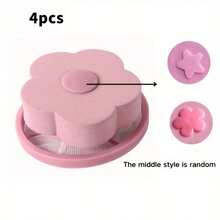 10pcs Flower Shaped Washing Machine Lint Filter - Floating Lint Catcher, No Electricity Needed, Laundry Mesh Bag, Durable Material, Easy To Use, Suitable For Household Laundry, Gentle On Clothes, Removes Pet Hair And Fuzz From Washing Machine Filter