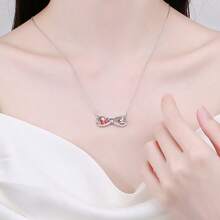 Collar con colgante de pareja de calaveras de dibujos animados exagerado personalizado, incrustado con circonita de diamante, regalo de moda de fantasma - Multicolor - Ver 1