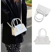 Cute Small Crossbody Purses Women  Tiny Purse Top Handle Bag Satchels Handbag - trắng - Xem 3