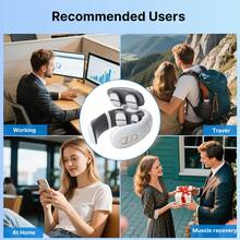 EZIFY Neck Massager - Deep Cervical Massage/Posture Enhancement Support/Portable And Easy To Use, Portable Neck Massager, The Perfect Gift For Men And Women - Máy massage cổ H99 - Trắng - Xem 6