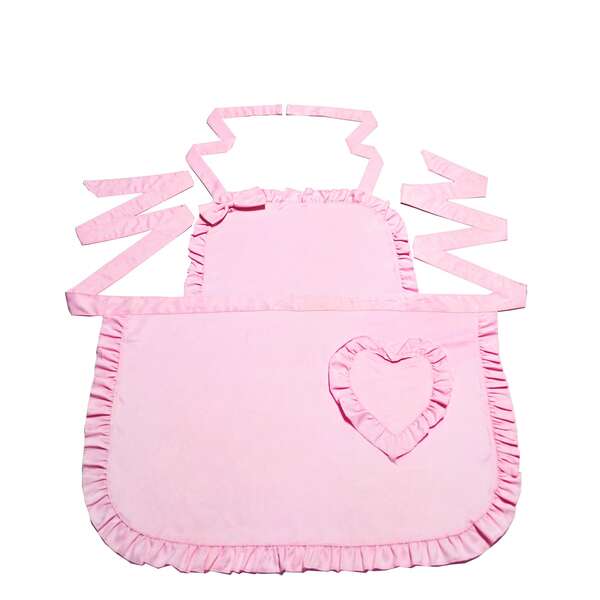 1pc Heart-Shaped Cooking Apron, Adjustable Tie Neck Chef Apron For Women, Suitable For Cooking, Role Play, Home Use