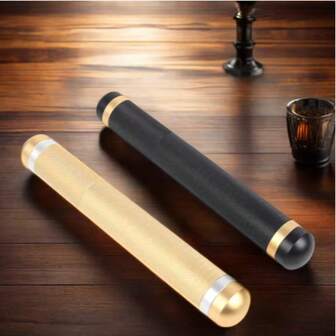 1 件圆形铝合金雪茄架，便携防水雪茄盒