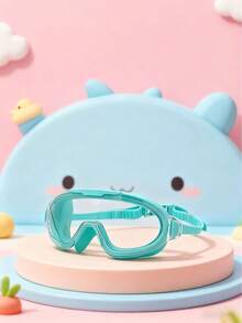 1pc Kids Swimming Goggles, Suitable For 3-14 Years Old Children, Upgraded Design With Wide Vision, Anti-Fog, Waterproof For Swimming Pool