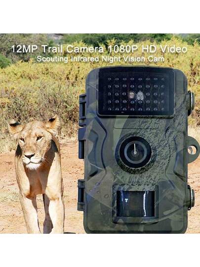 1pc Outdoor Hunting High Definition Camera, Security Slimme Surveillance Camera Battery Or Solar Power (Battery Not Included), 1080P Remote HD Outdoor, IP66 Waterproof, Night Vision, Animal Tracking, Monitoring Game view 7