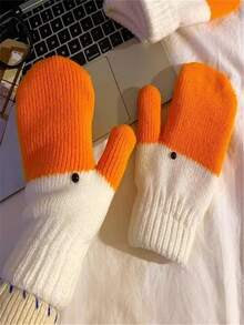 Winter Goose Gloves, Fun And Innovative Animal Gloves With Warm And Soft Lining, Cute Goose Gloves, Gift For Friends - Multicolor - View 6