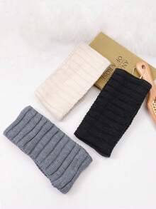 1pc Women's Winter Knitted Hairband, With Thick And Warm Padded Lining To Protect Ears And Necks. Suitable For Both Men And Women. Perfect For Cycling, Outdoor Activities, And Wearing In Cold Weather. Women's Hairband | Women's Winter Hairband Warm Headband Winter Hair Accessories Women Bandanas - 彩色 - 查看 6