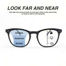 1pc Super Lightweight Large Frame Progressive Multifocal Reading Glasses, Leopard Print Design, With High-Quality Spring Hinges, Suitable For Men And Women Daily Reading - Pink Leopard Print - View 6