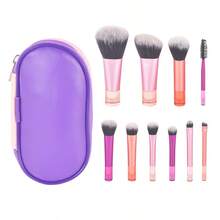 Grenzüberschreitender neuer Stil Anfänger 10-teiliges Mini-Make-up-Pinsel-Set mit Kristallgriff, tragbarer Foundation-Make-up-Pinsel, Lidschatten-Pinsel und kostenloser Pinseltasche, Pinselset, Make-up-Pinsel-Set, Make-up-Set komplett, Make-up-Pinsel-Set, komplettes Make-up-Set, Pinsel-Set, Make-up-Pinsel-Set, Make-up-Geschenkset
