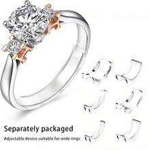 Resin Ring Adjuster, Invisible Ring Sizer Pad, Suitable For Loose Rings, Fits All Finger Sizes. Invisible Ring Sizer Adjuster, Suitable For Loose Rings - Multiple Finger Sizes Available, Comfortable And Protective. Adjustable Clear Tightener, Sizer Adjustment Tool, Jewelry Protector, Suitable For Loose Rings. Ring Adjuster Fits Any Ring, Multiple Sizes Available. Women's Ring Adjuster. - Multicolor - View 1