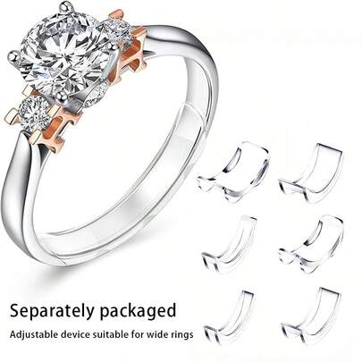 Dụng cụ điều chỉnh kích cỡ nhẫn bằng nhựa, miếng đệm điều chỉnh kích cỡ nhẫn vô hình, thích hợp cho nhẫn bị lỏng, phù hợp với mọi kích cỡ ngón tay. Dụng cụ điều chỉnh kích cỡ nhẫn vô hình, thích hợp cho nhẫn bị lỏng - Có nhiều kích cỡ ngón tay, thoải mái và bảo vệ. Dụng cụ siết chặt trong suốt có thể điều chỉnh, dụng cụ điều chỉnh kích cỡ, bảo vệ trang sức, thích hợp cho nhẫn bị lỏng. Dụng cụ điều chỉnh kích cỡ nhẫn phù hợp với mọi loại nhẫn, có nhiều kích cỡ. Dụng cụ điều chỉnh kích cỡ nhẫn dành cho nữ.