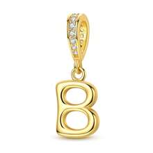 1 件金色字母珠 26 个字母字符金色字母吊坠饰物适合手链项链珠子用于 DIY 珠宝制作原创设计精美珠宝礼物适合女性女孩生日、周年纪念或个性化名字珠宝 - 金色 - 查看 30