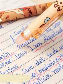 6 bolígrafos de gel borrables, aptos para oficina y estudio, bolígrafos de bola borrables de alta calidad y lindos con clic lateral, fáciles de borrar, excelentes para estudiantes