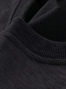 Sudadera de cuello redondo con  de hombre lobo. "El doctor dijo que estaba enfermo como una bestia". Sudadera con estampado de comedia de terror para hombre, perfecta para Halloween, para amantes de los hombres lobo y el humor negro. Tops para hombre, ropa informal de estilo urbano a la moda, jersey de manga larga de otoño e invierno de talla estándar para hombre. - Negro - Ver 2