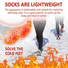 Ionic Massage Socks For Winter Outdoor Sports Cold And Windproof Warm Foot Care Massage Socks Winter Outdoor Warm Foot Skin Friendly Breathable Comfortable Warm Body Highly Caring Massage Socks - 白色 - 查看 6