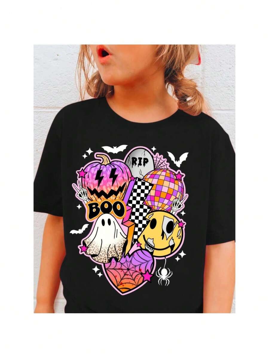Camisetas para niñas jóvenes - Negro - Ver 1